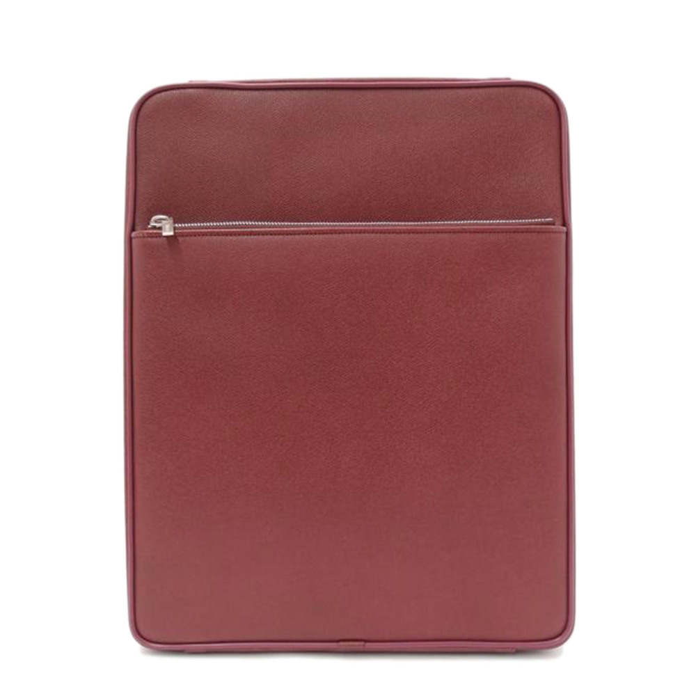 Valextra Travel Case Trolley Wine Red